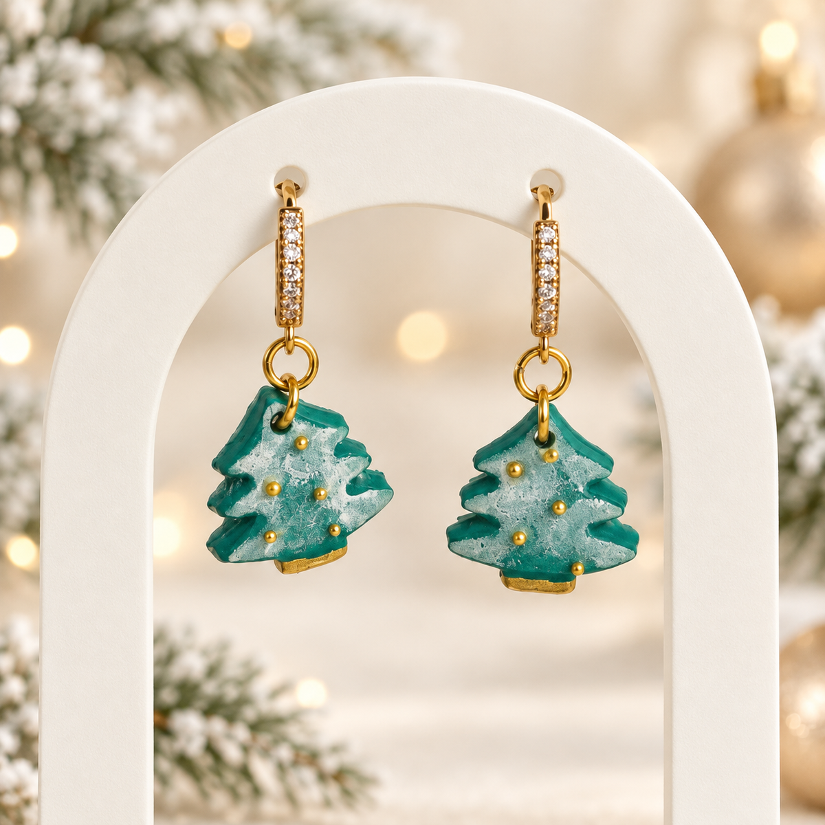 Pendientes Mini Árbol Navidad