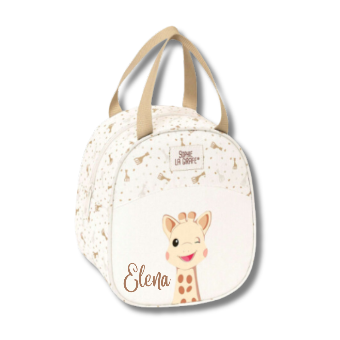 BOLSA ALMUERZO SOPHIE LA JIRAFA PERSONALIZADA