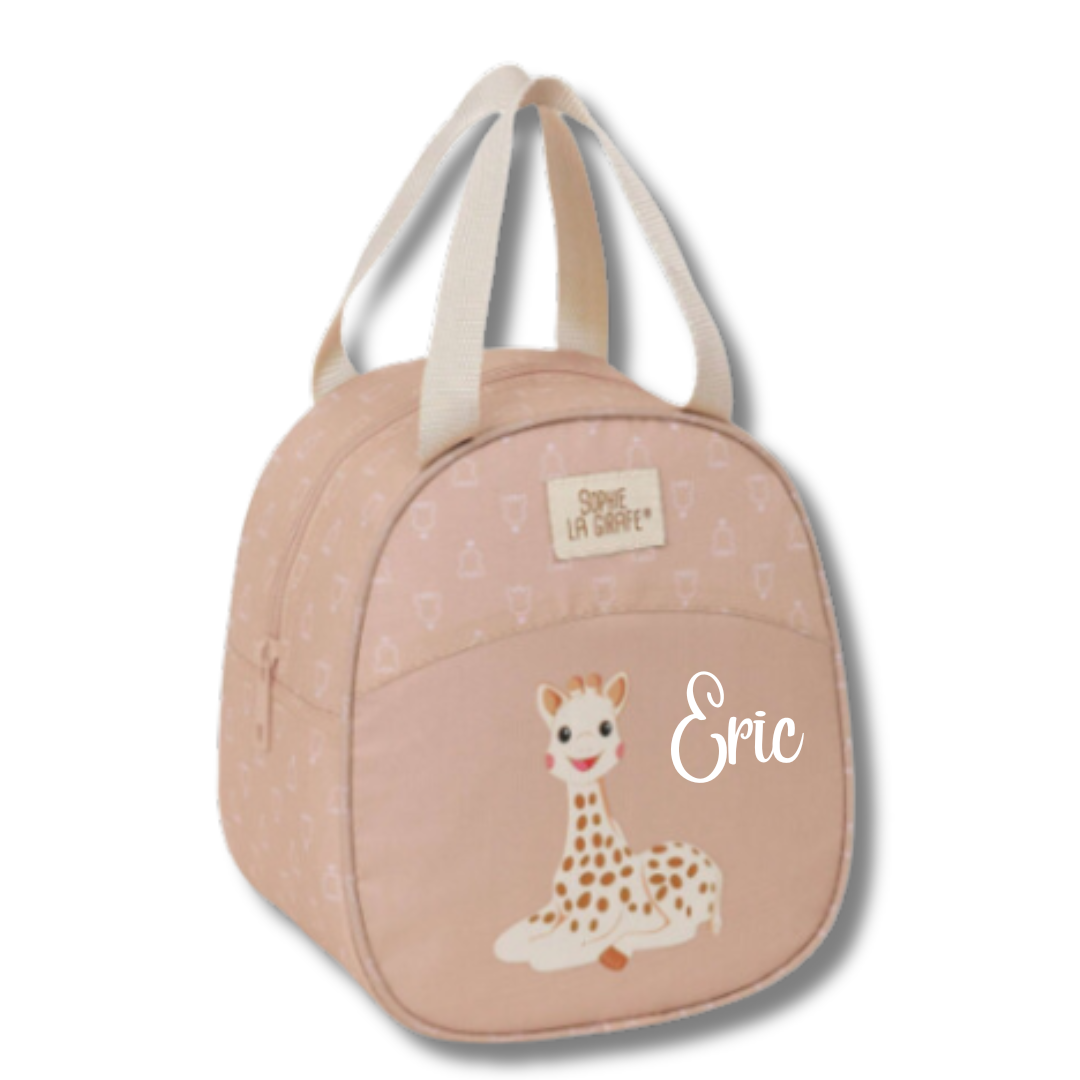 BOLSA ALMUERZO SOPHIE LA JIRAFA PERSONALIZADA