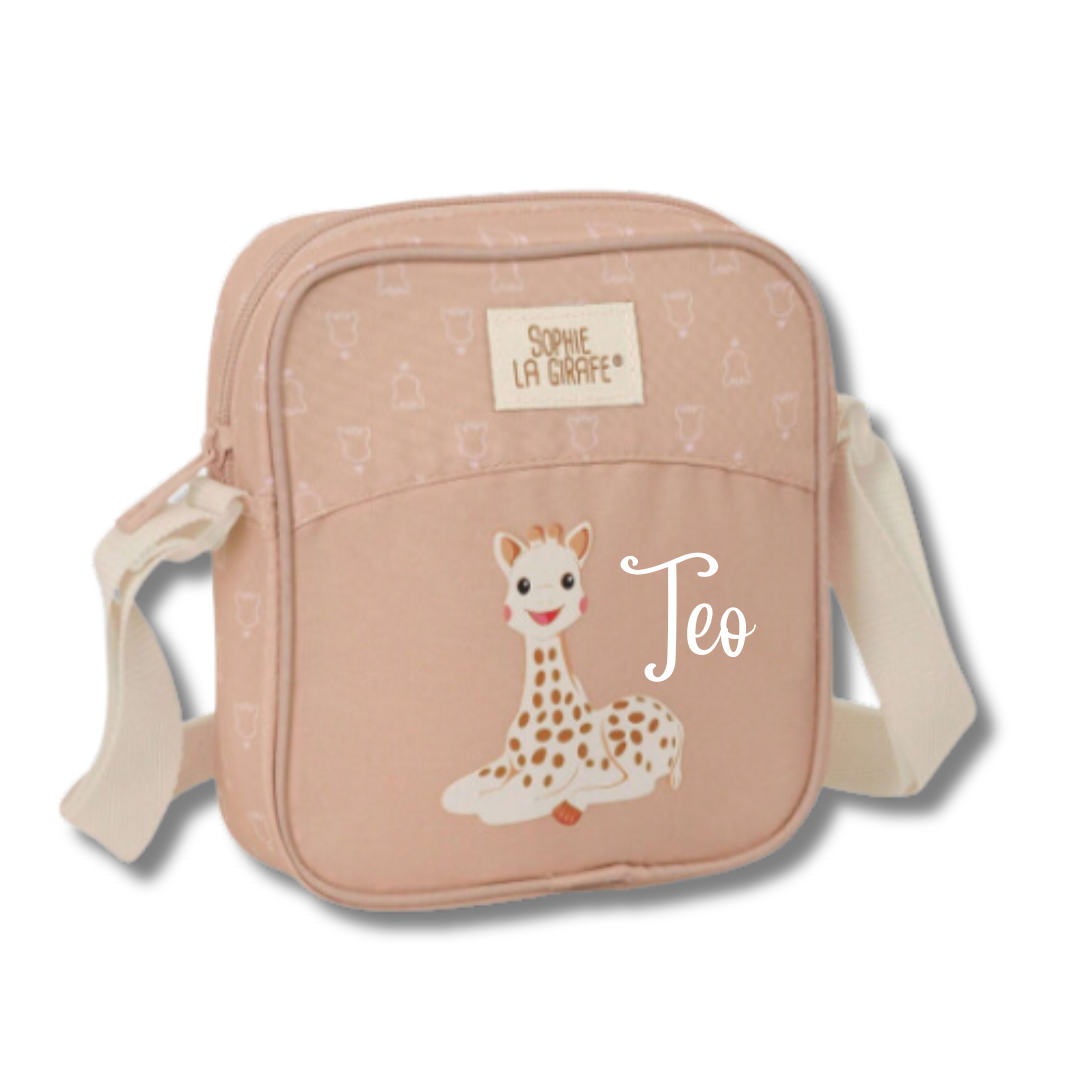 BOLSITO BANDOLERA SOPHIE LA JIRAFA PERSONALIZADO