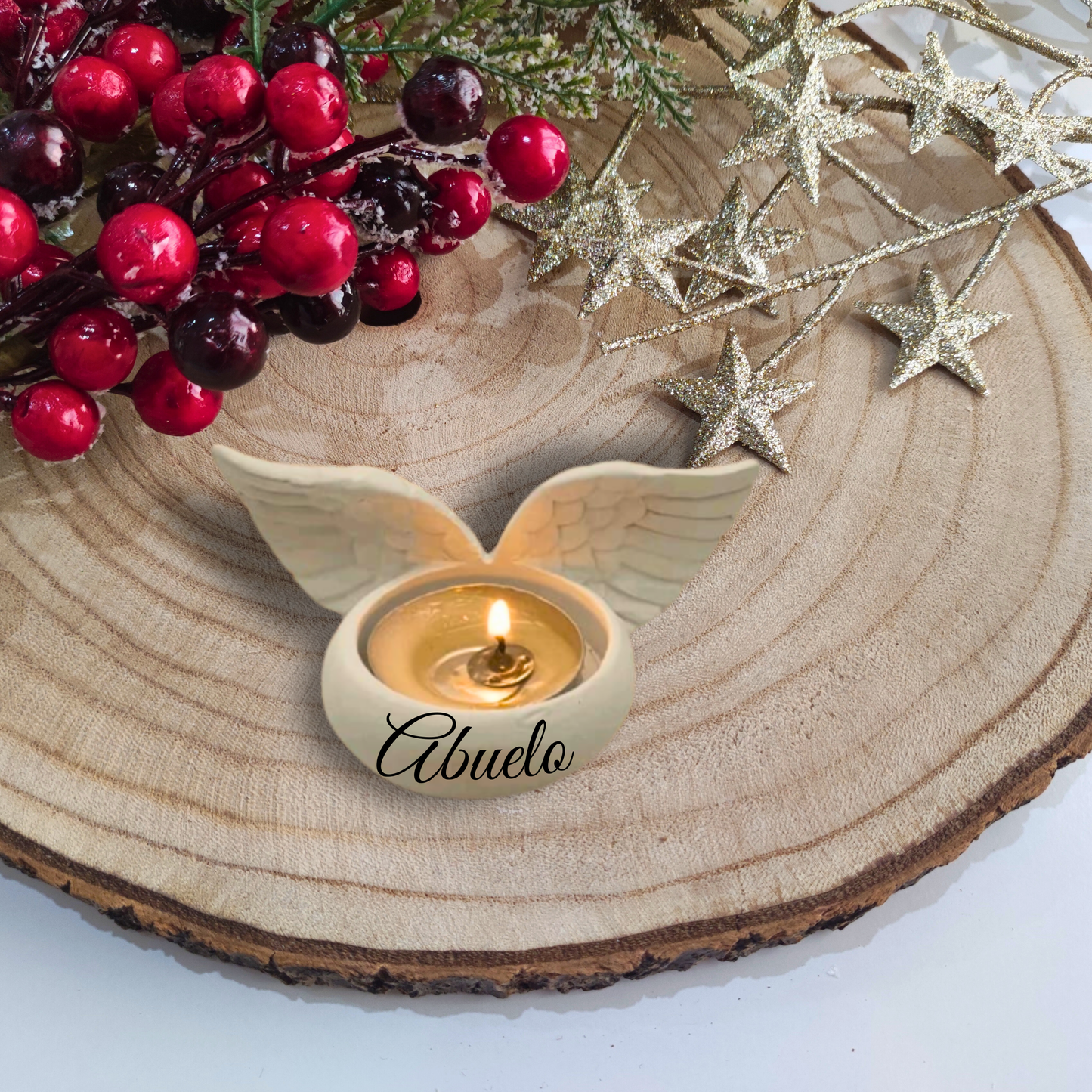 PORTAVELAS ALAS PERSONALIZADO