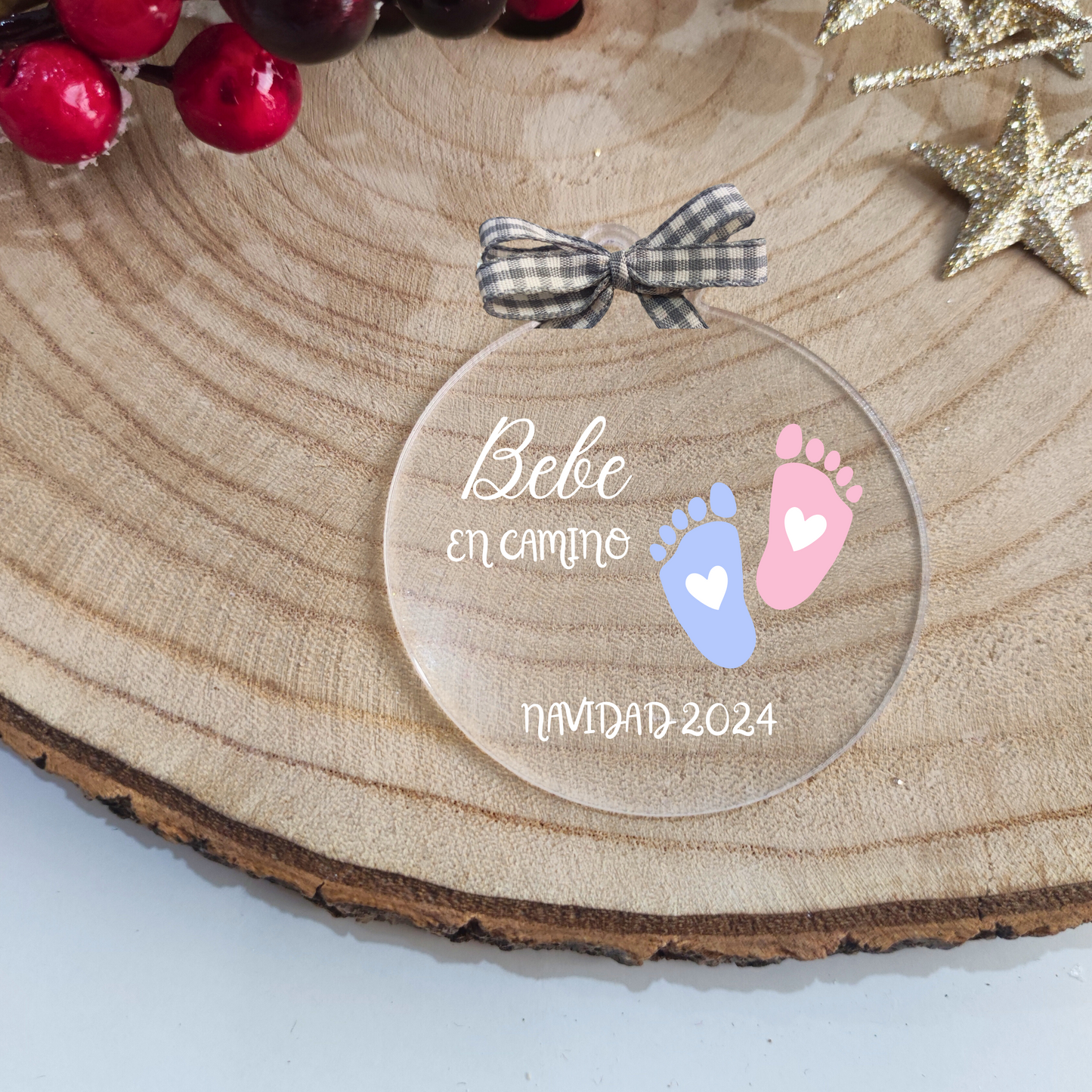 BOLA ACRILICA BEBE EN CAMINO