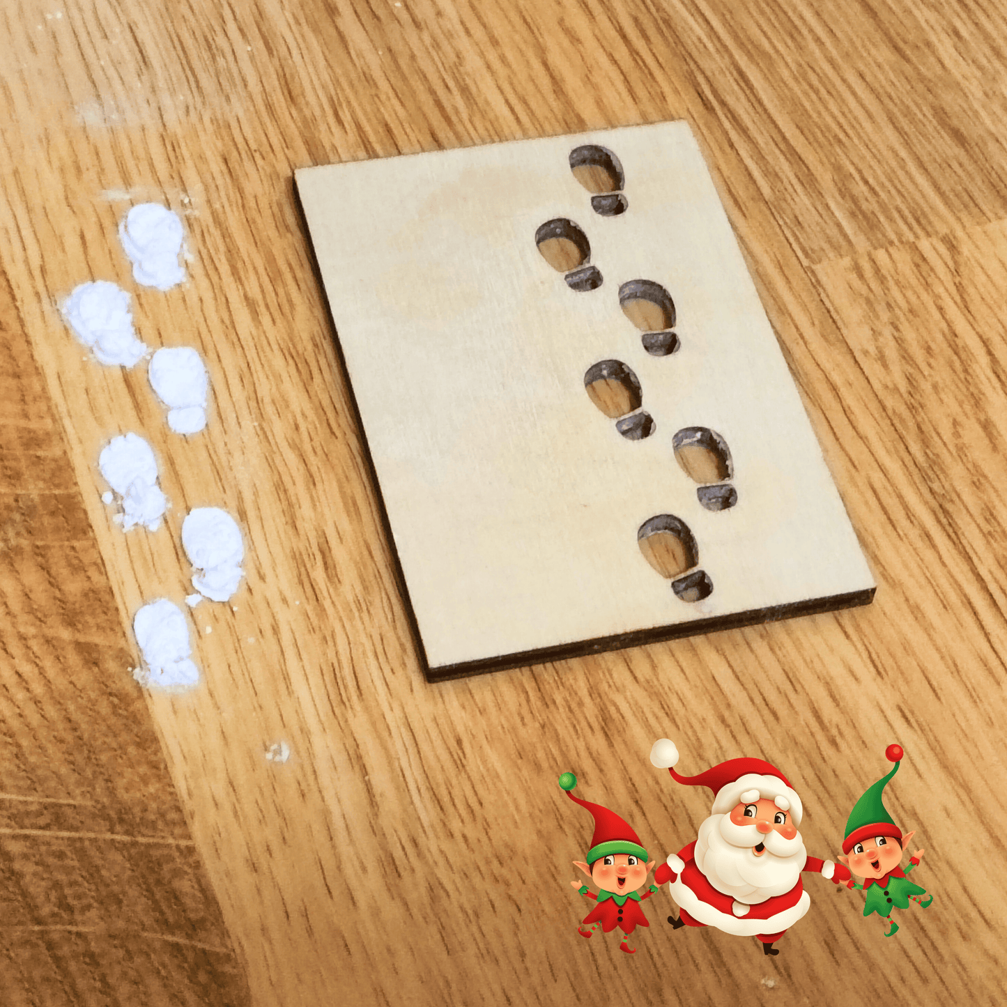 HUELLAS ELFO NAVIDAD