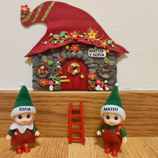 PACK CASITA ELFO + ELFO PERSONALIZADO