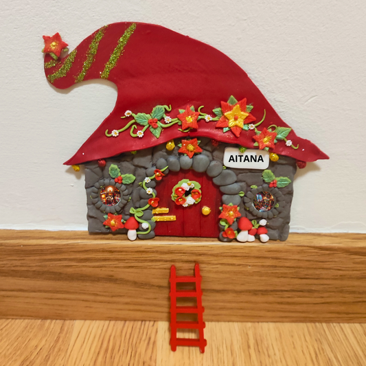 CASITA ELFO NAVIDAD PERSONALIZADA