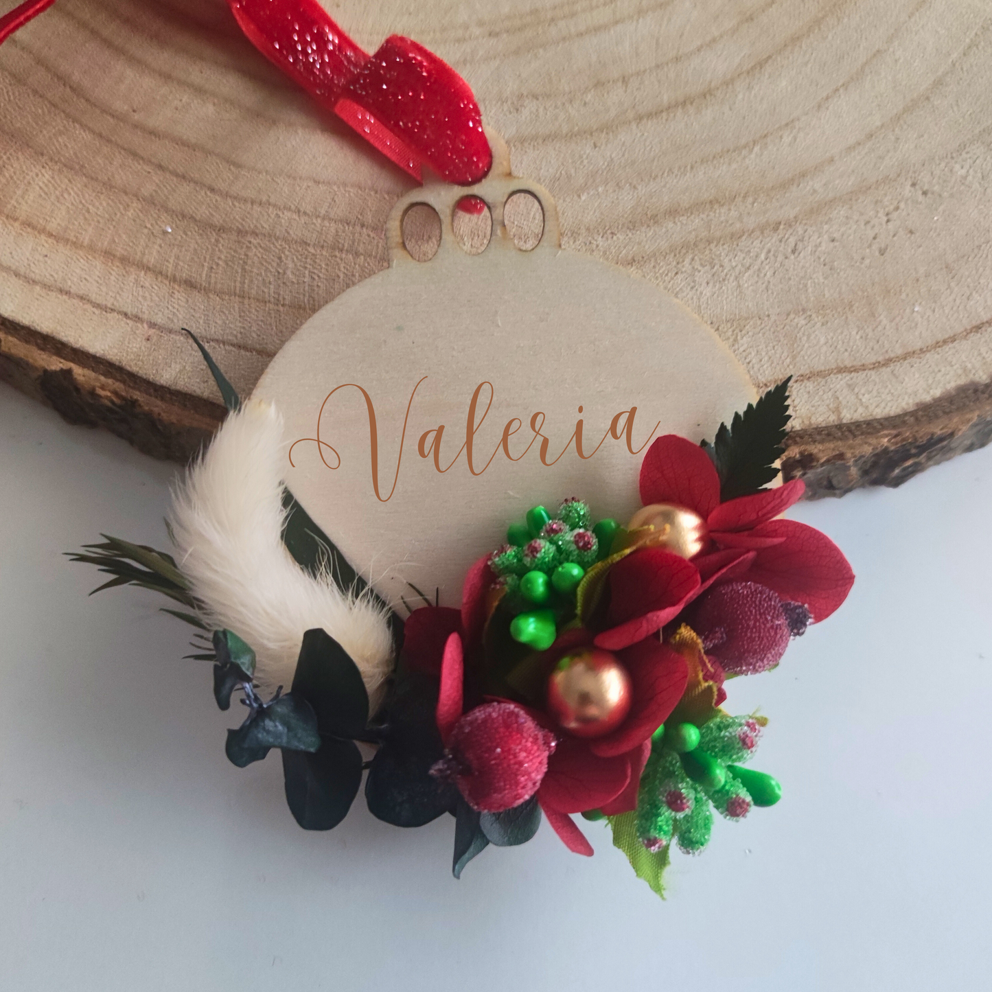 BOLA FLORES PRESERVADAS PERSONALIZADA