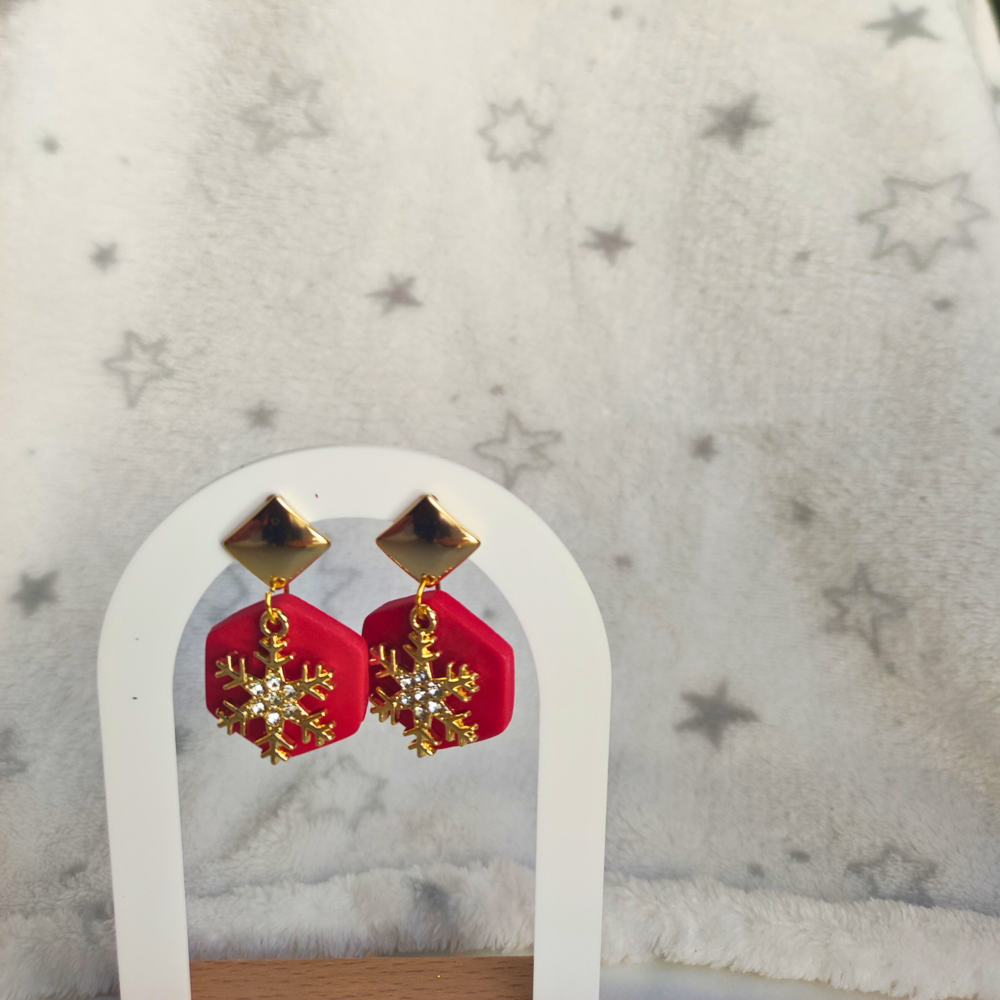 PENDIENTES COPO DE NAVIDAD