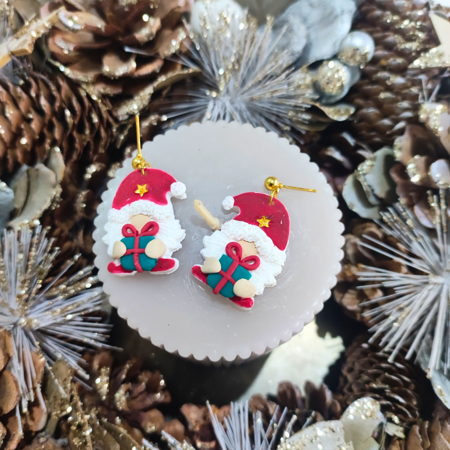 PENDIENTES GNOMO DE NAVIDAD