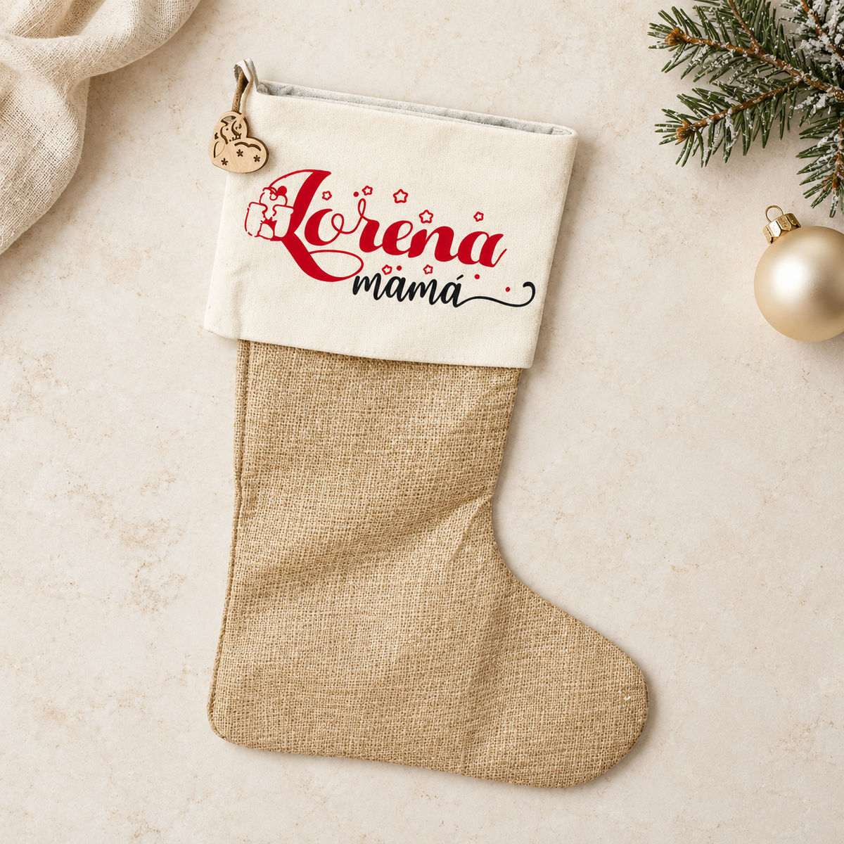 Calcetín Navidad Personalizado nombre