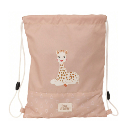 MOCHILA SACO SOPHIE LA JIRAFA PERSONALIZADA