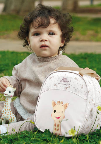 BOLSA ALMUERZO SOPHIE LA JIRAFA PERSONALIZADA