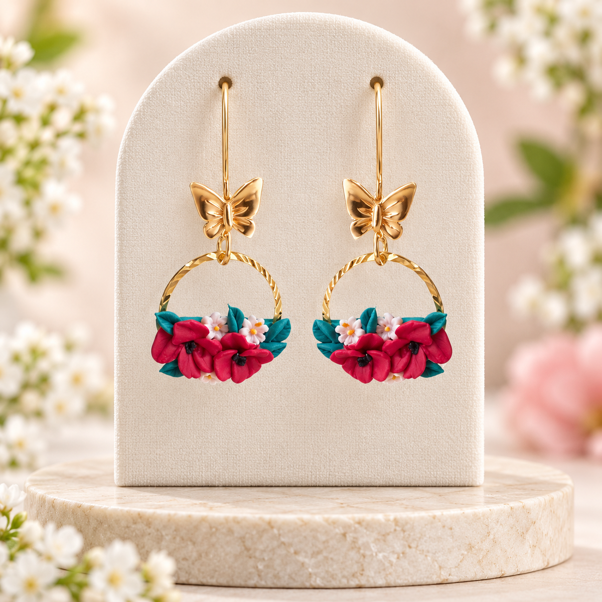 Pendientes Aro Mariposa