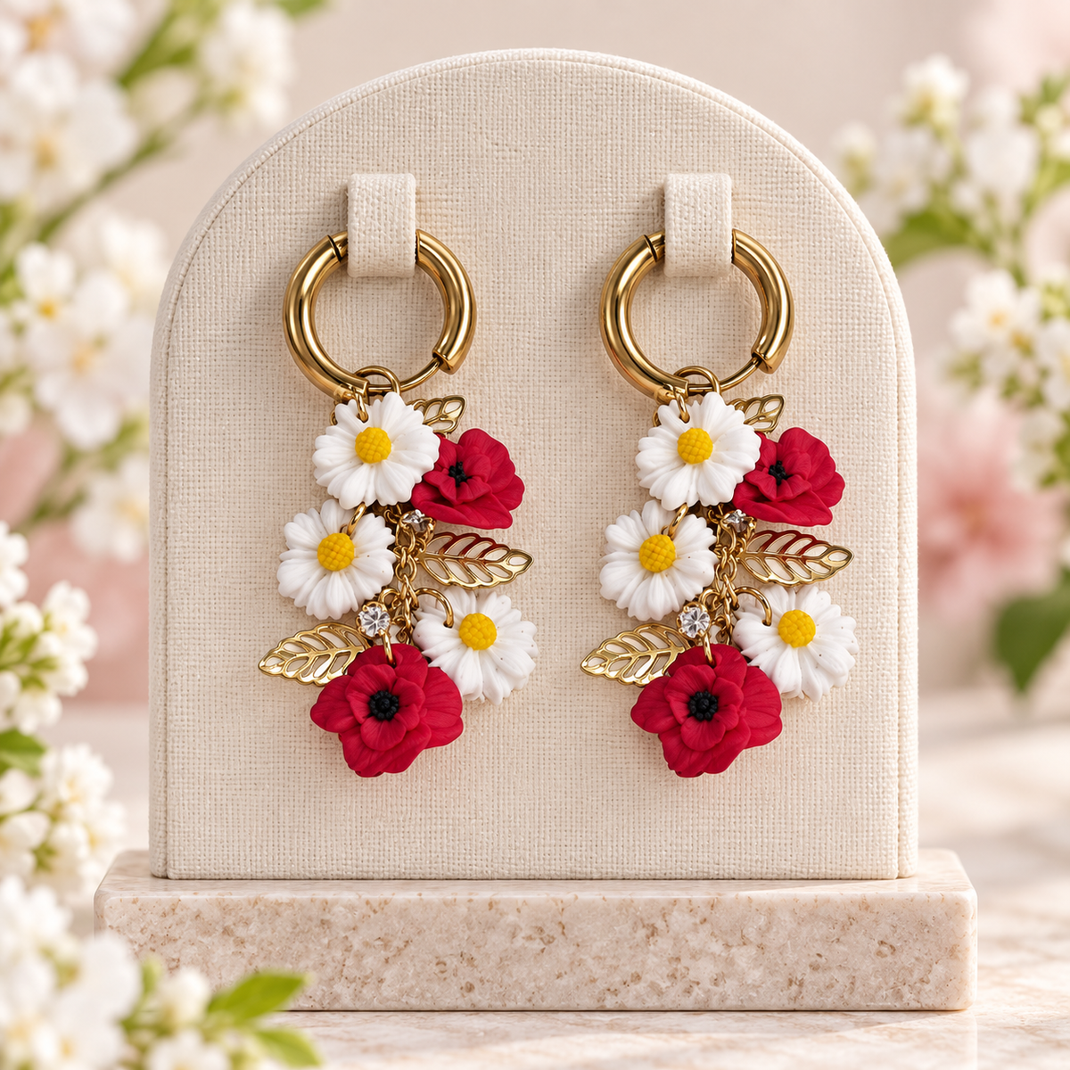 Pendientes Flores y Hojas