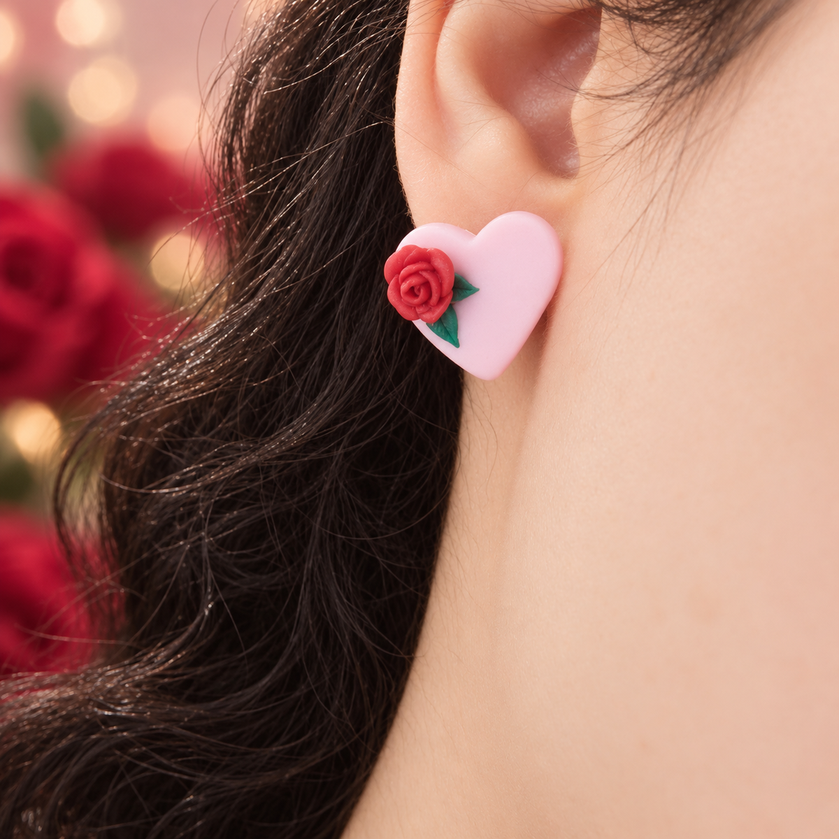 Pendientes Love In Roses