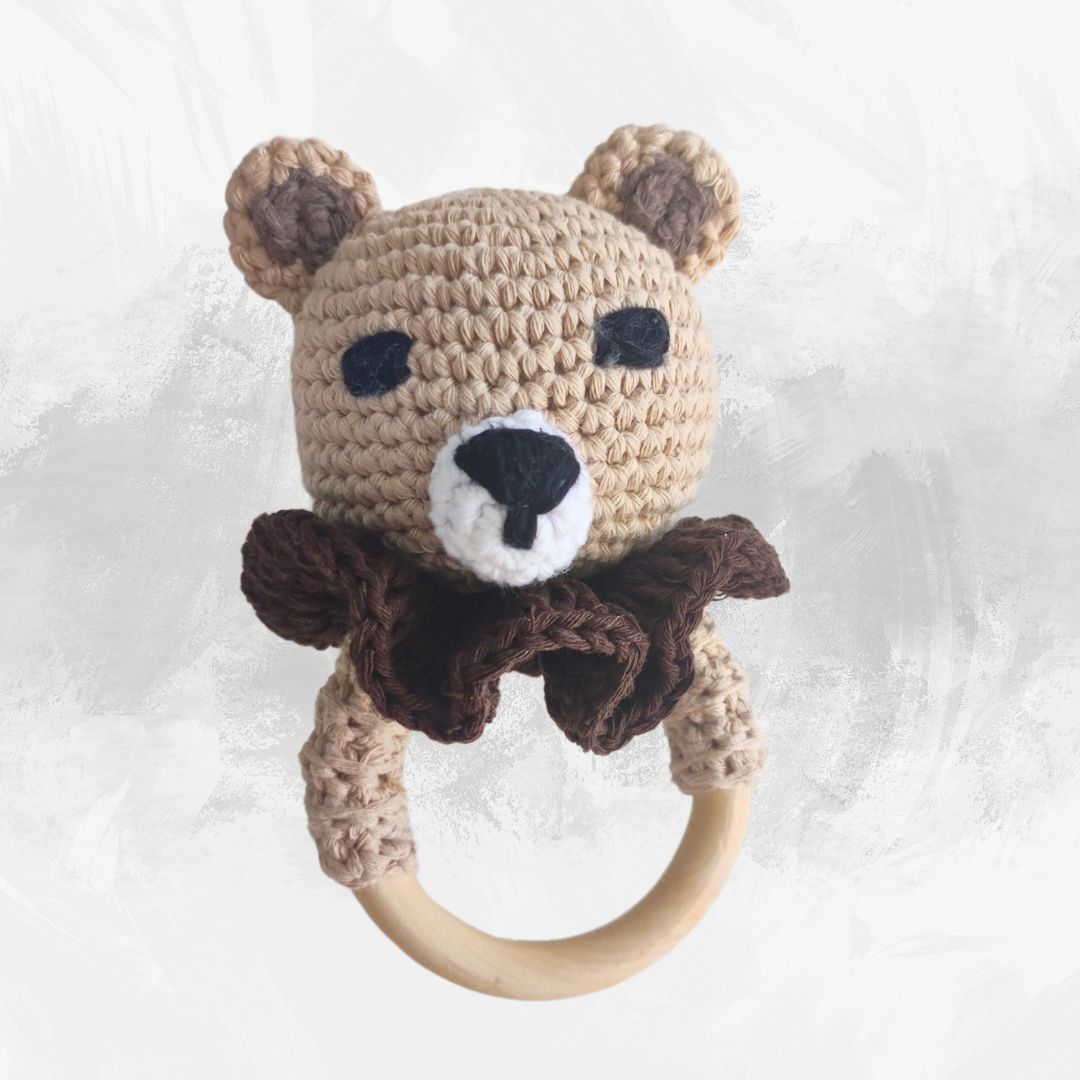 OSITO BEIGE SONAJERO/MORDEDOR