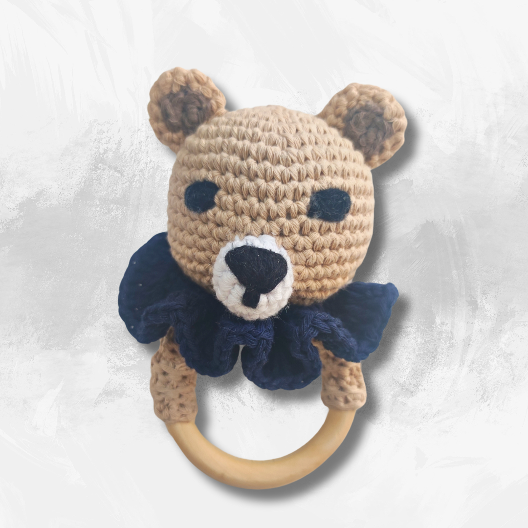 OSITO BEIGE SONAJERO/MORDEDOR