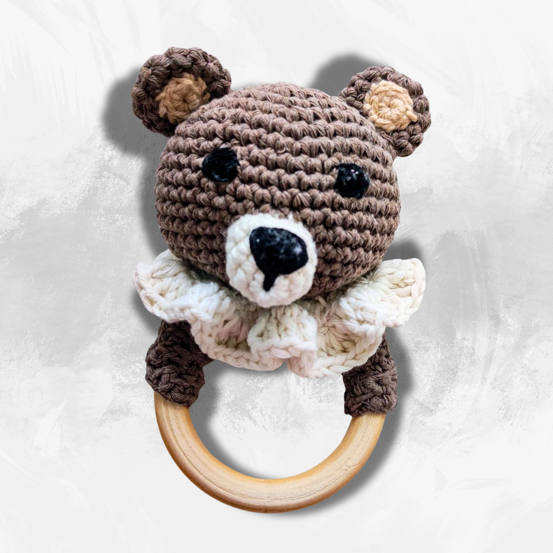 OSITO MARRÓN SONAJERO/MORDEDOR