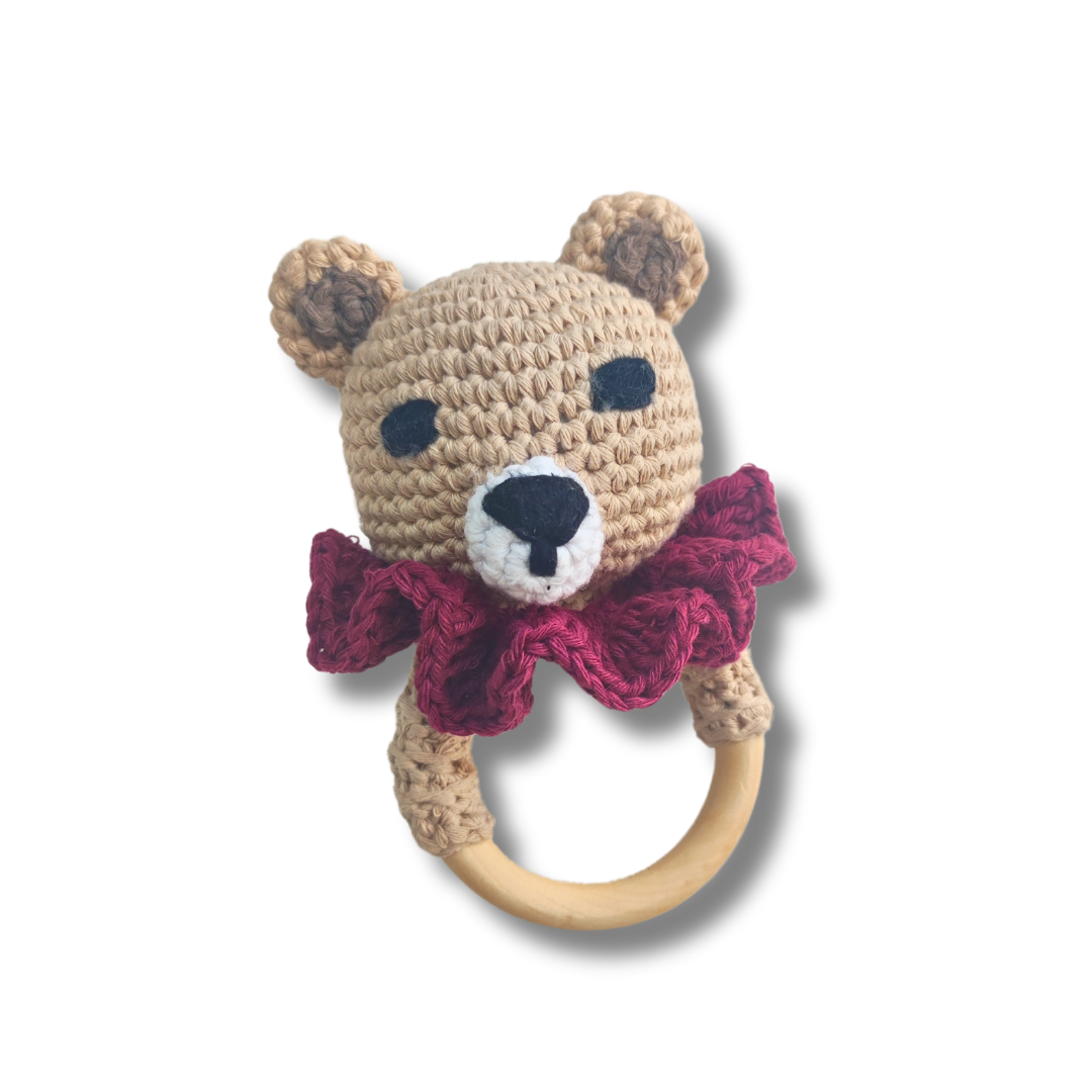 OSITO BEIGE SONAJERO/MORDEDOR