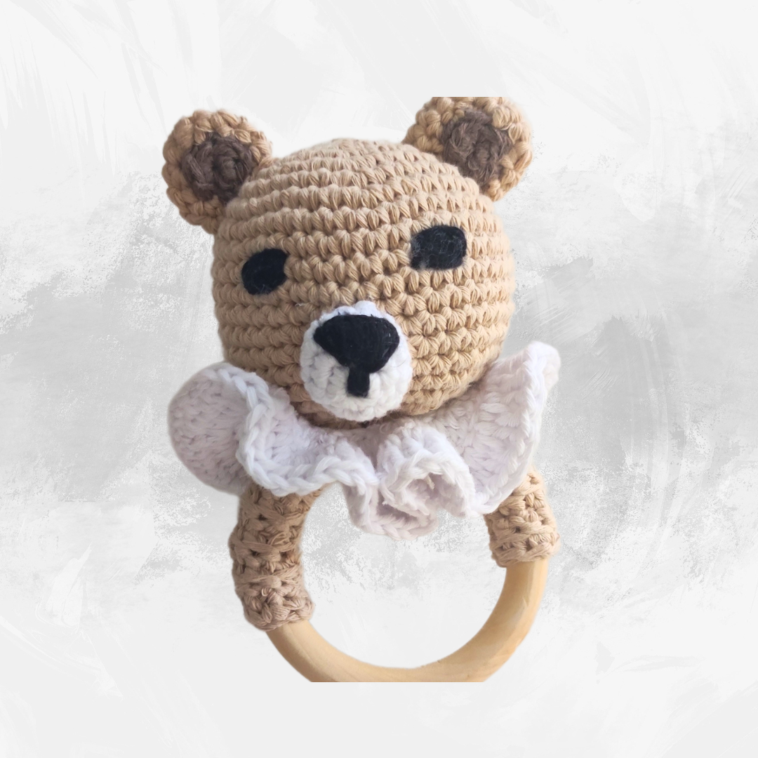 OSITO BEIGE SONAJERO/MORDEDOR