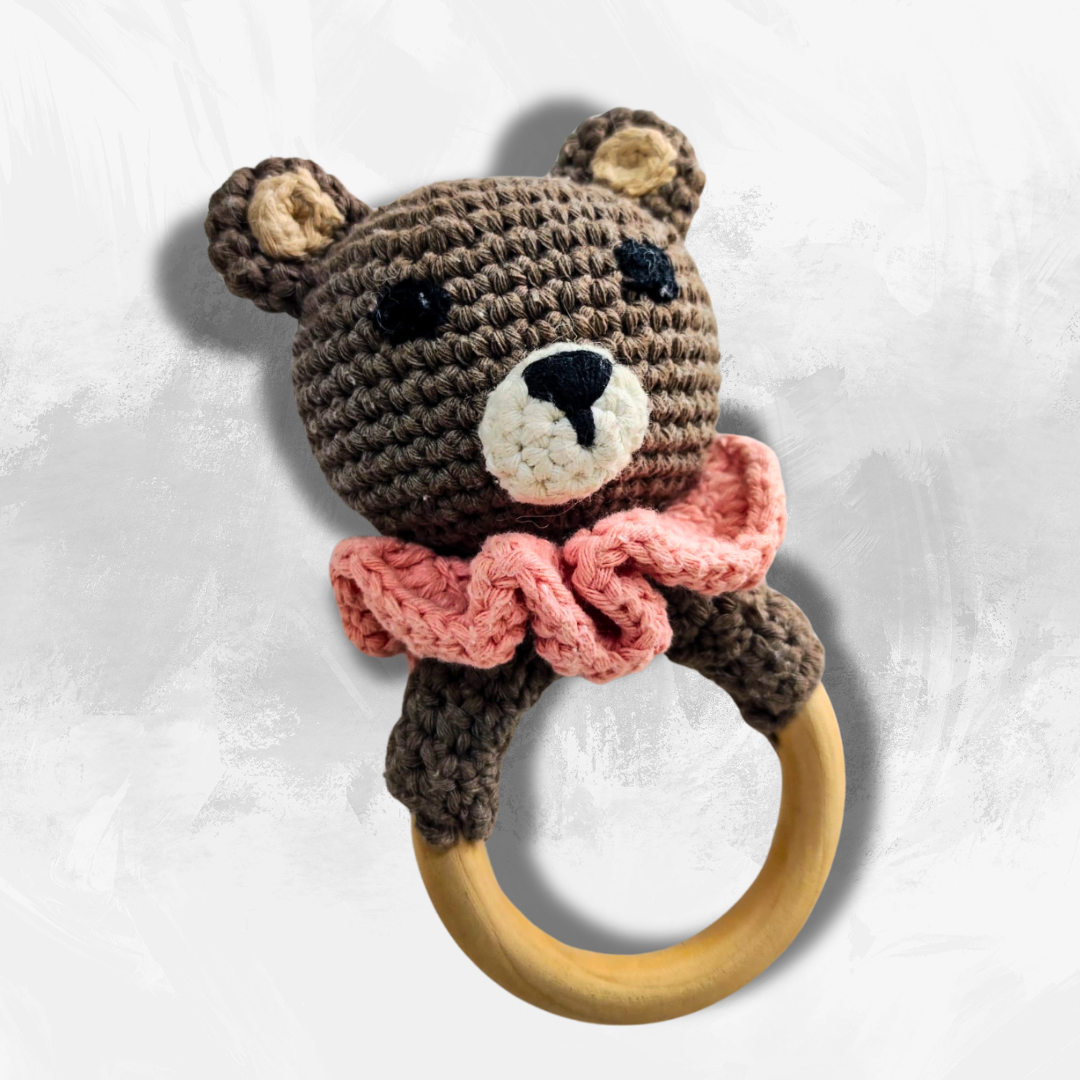 OSITO MARRÓN SONAJERO/MORDEDOR