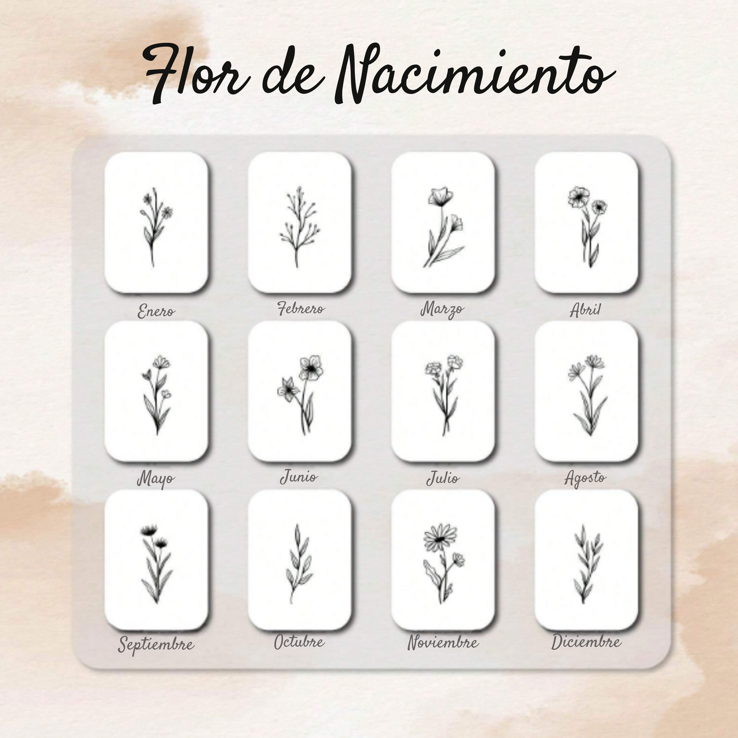 JUEGO PEINES FLOR NACIMIENTO BEBES PERSONALIZADOS