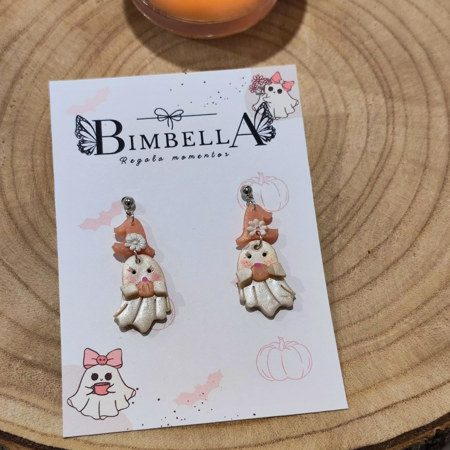 PENDIENTES PINK BOO