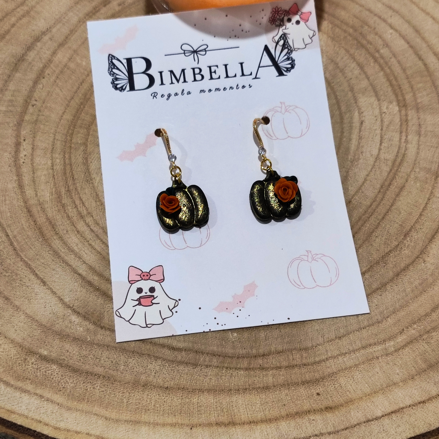 PENDIENTES GOLD PUMPKIN