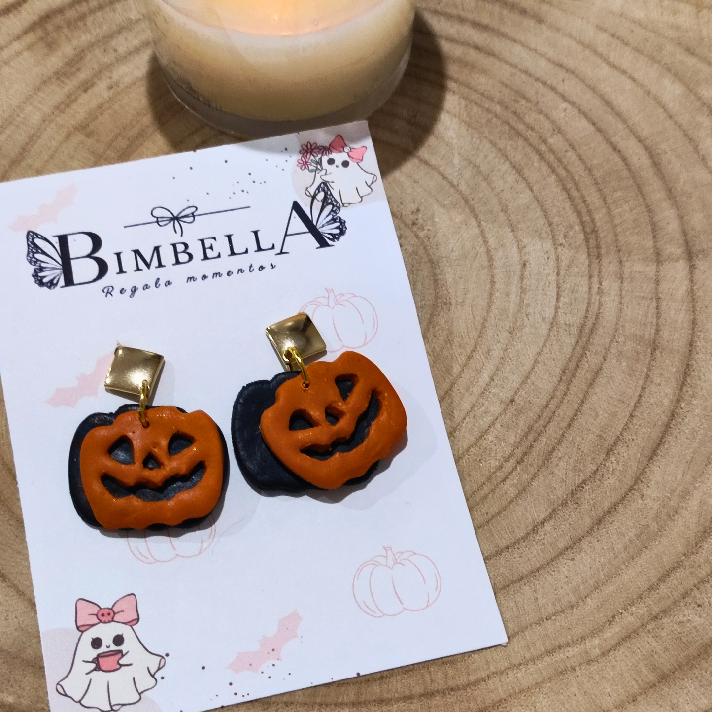 PENDIENTES DOUBLE PUMPKIN