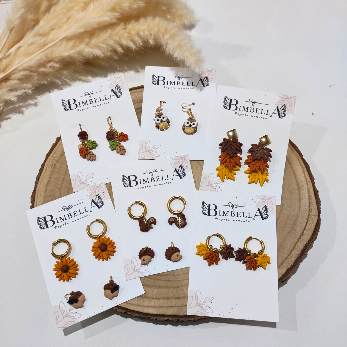 PENDIENTES LAZO BERENJENA