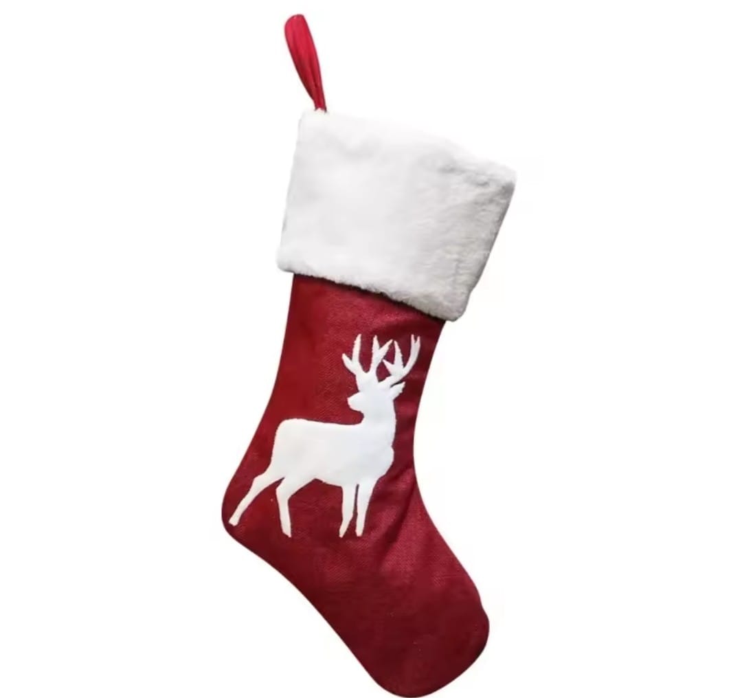 CALCETÍN ROJO NAVIDAD PERSONALIZADO