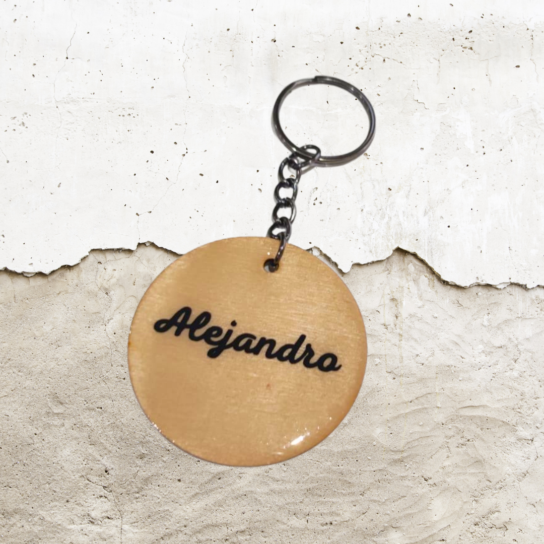 LLAVERO MADERA NOMBRE