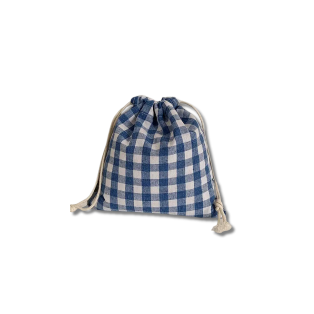 BOLSA PORTATODO PEQUEÑA VICHY PERSONALIZADA