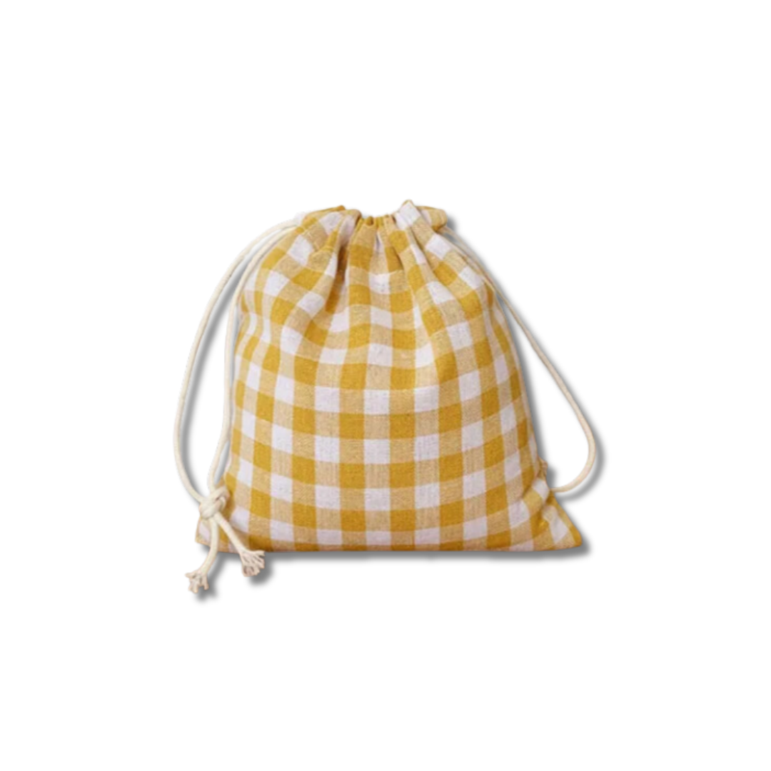 BOLSA PORTATODO PEQUEÑA VICHY PERSONALIZADA