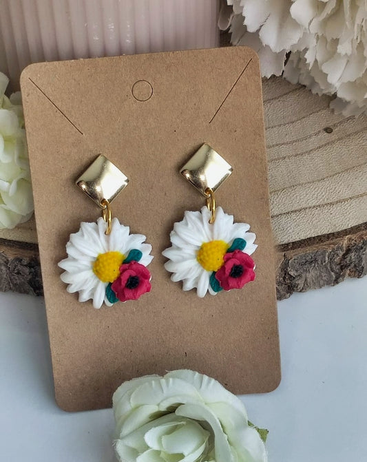 PENDIENTES MARGARITA DETALLE AMAPOLA