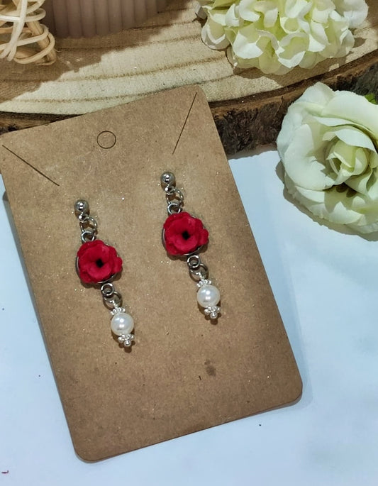PENDIENTES MINI AMAPOLA