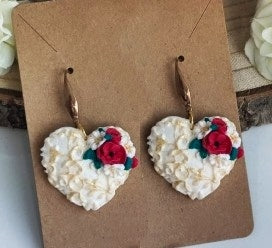 PENDIENTES CORAZÓN FLORES