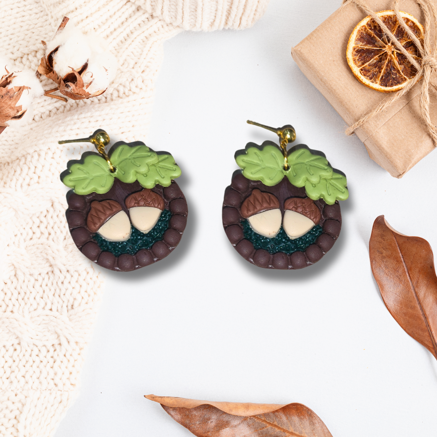 PENDIENTES BOSQUE DE OTOÑO