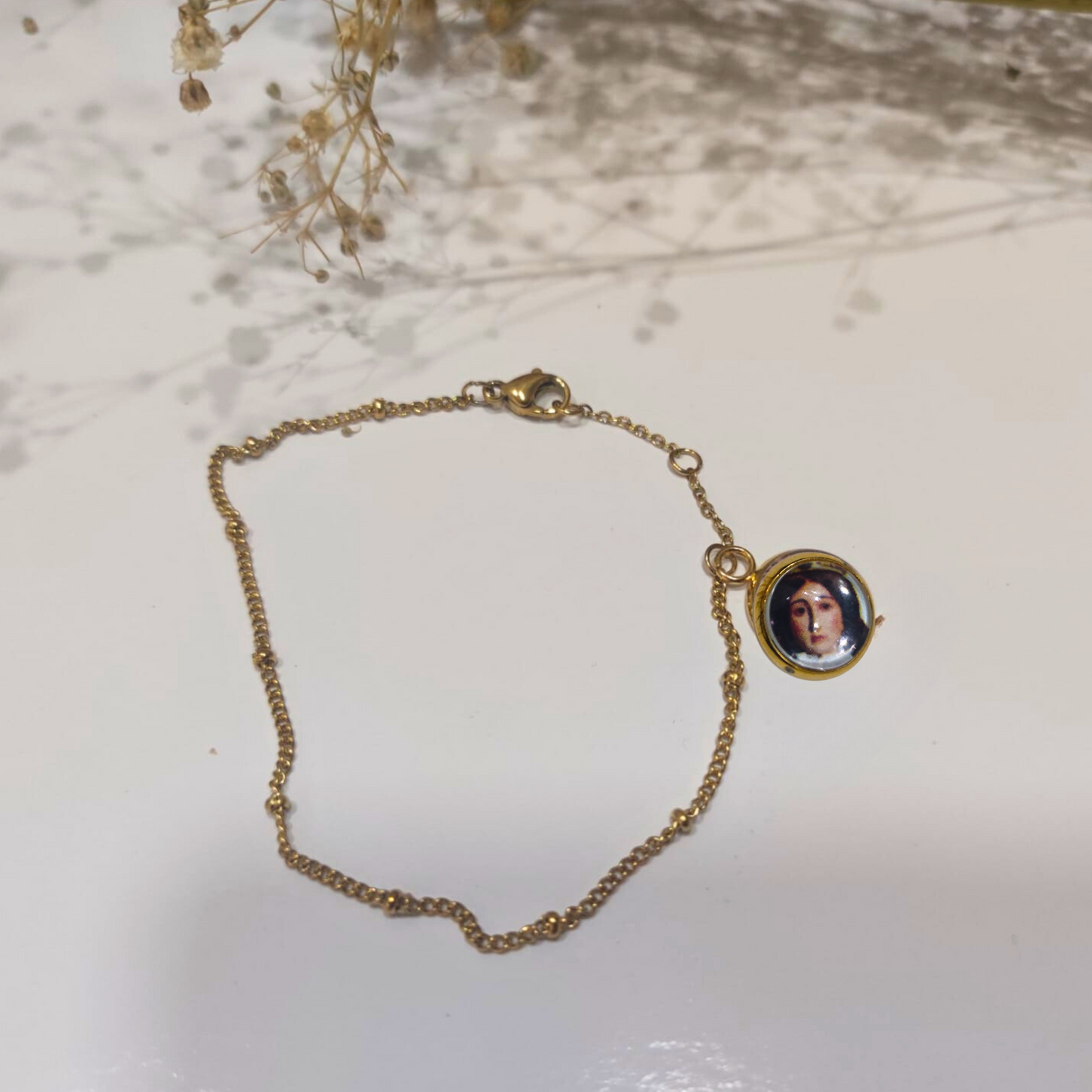 PULSERA MARIA INMACULADA DORADA