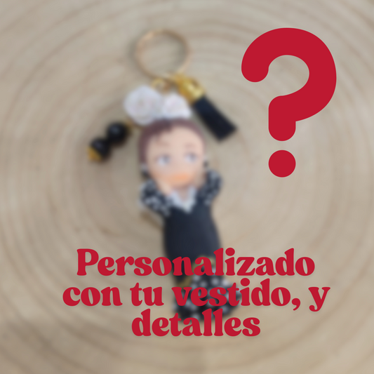 LLAVERO FLAMENCA PERSONALIZADO