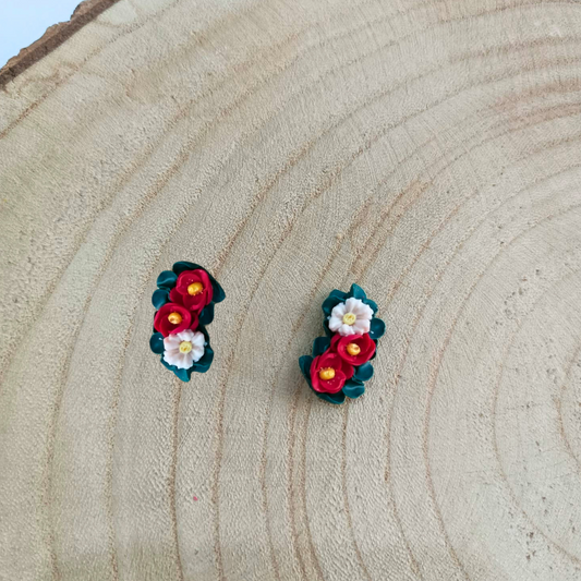 PENDIENTES CONJUNTO AMAPOLAS