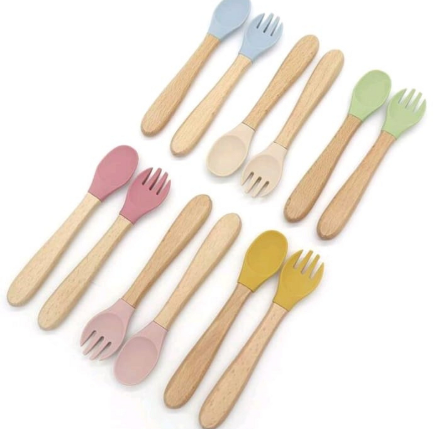 SET CUBIERTOS NOMBRE MADERA