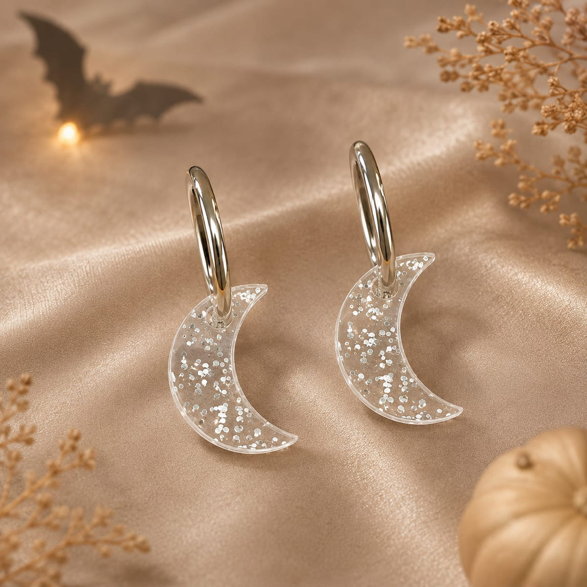 Pendientes Luna Brillante