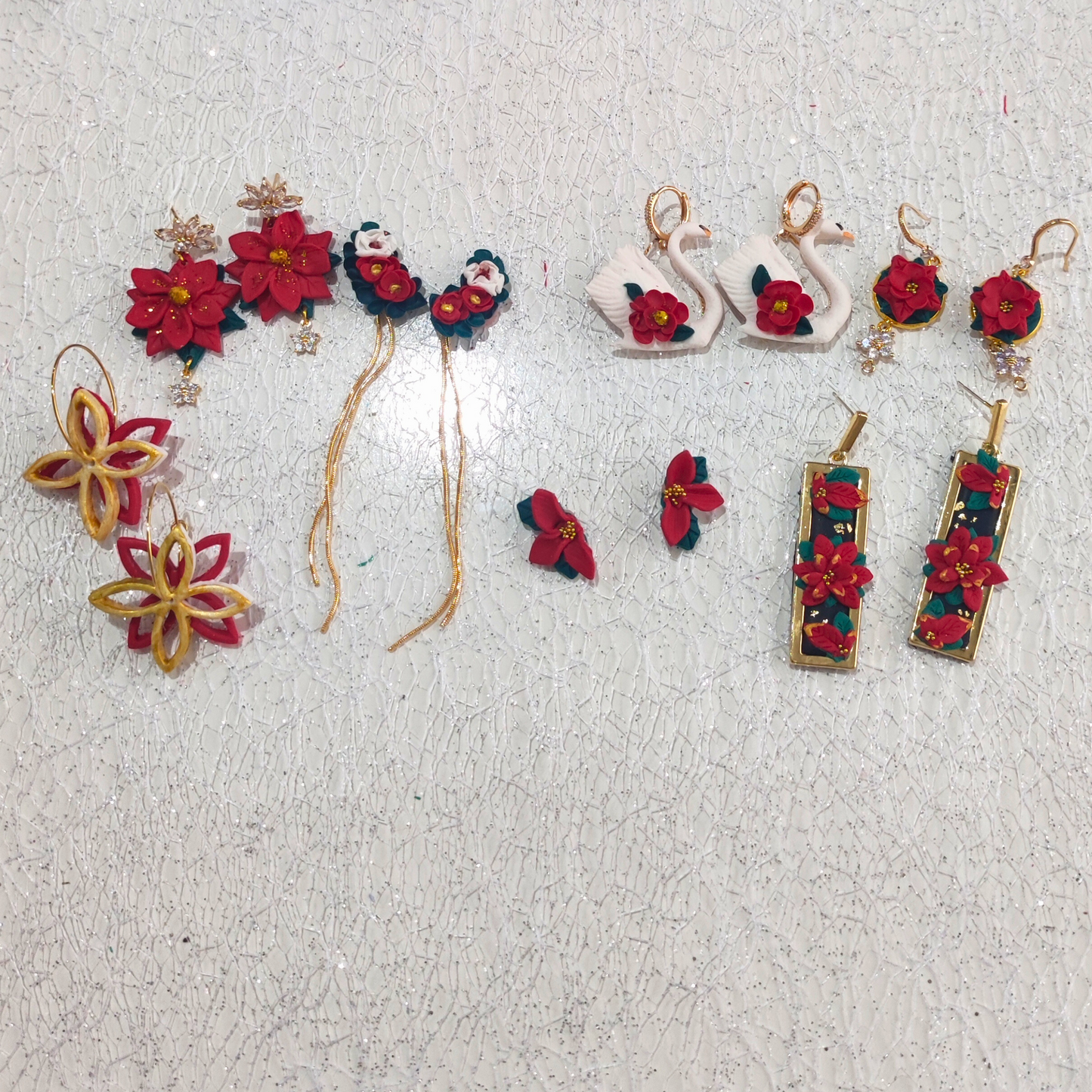 PENDIENTES ÁRBOL DECORADO