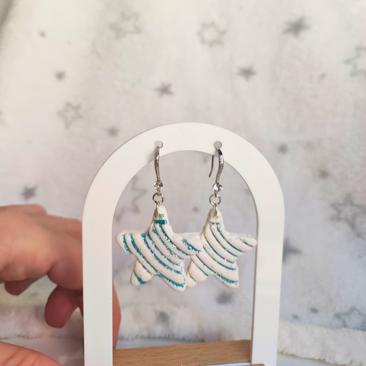 PENDIENTES ESTRELLA DE NAVIDAD