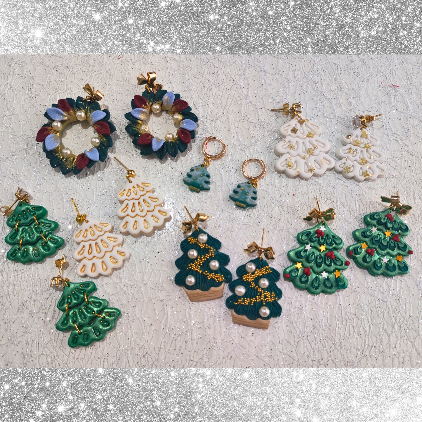 PENDIENTES ÁRBOL DECORADO
