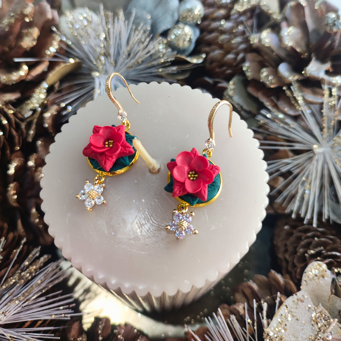 PENDIENTES FLOR DE ESTRELLA