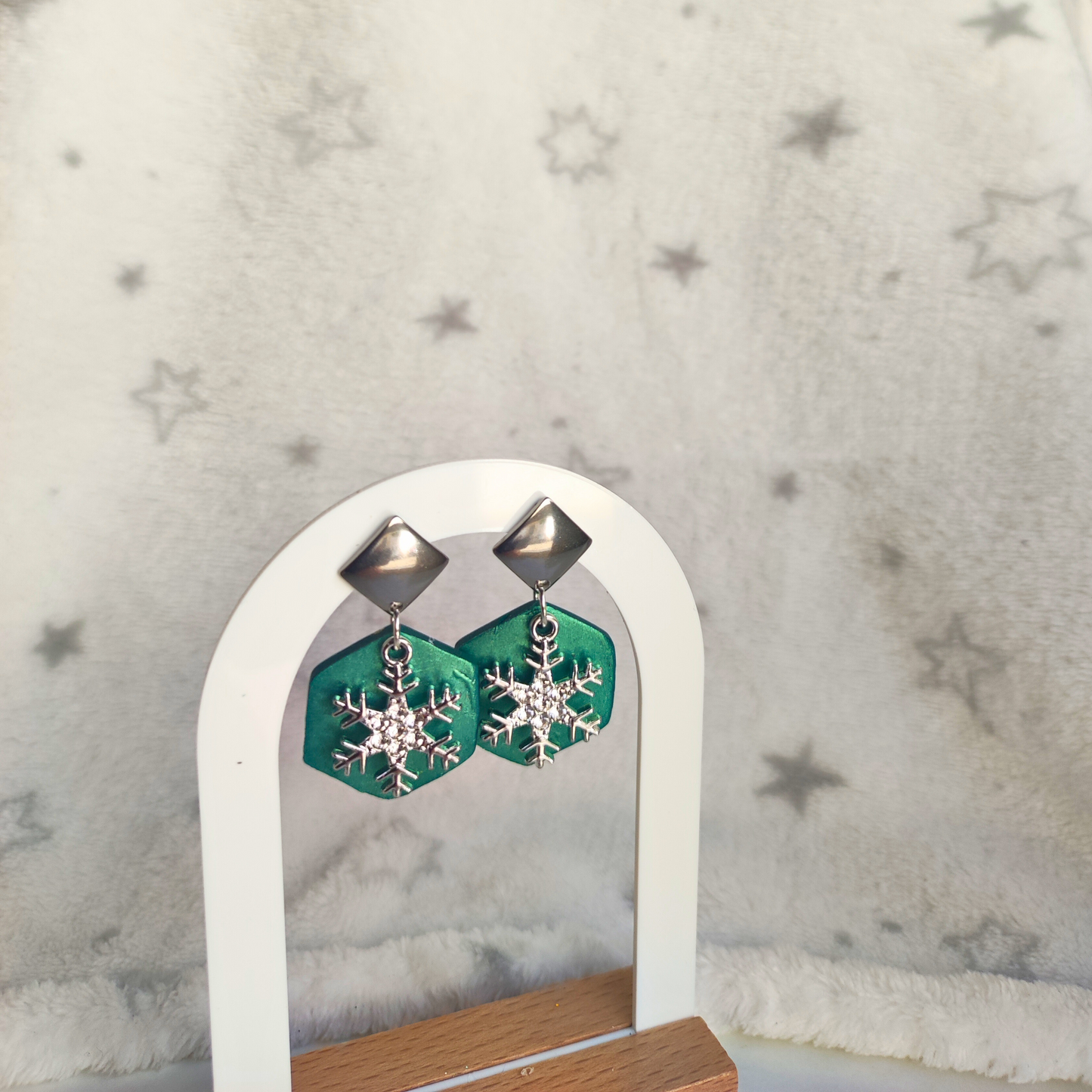 PENDIENTES COPO DE NAVIDAD