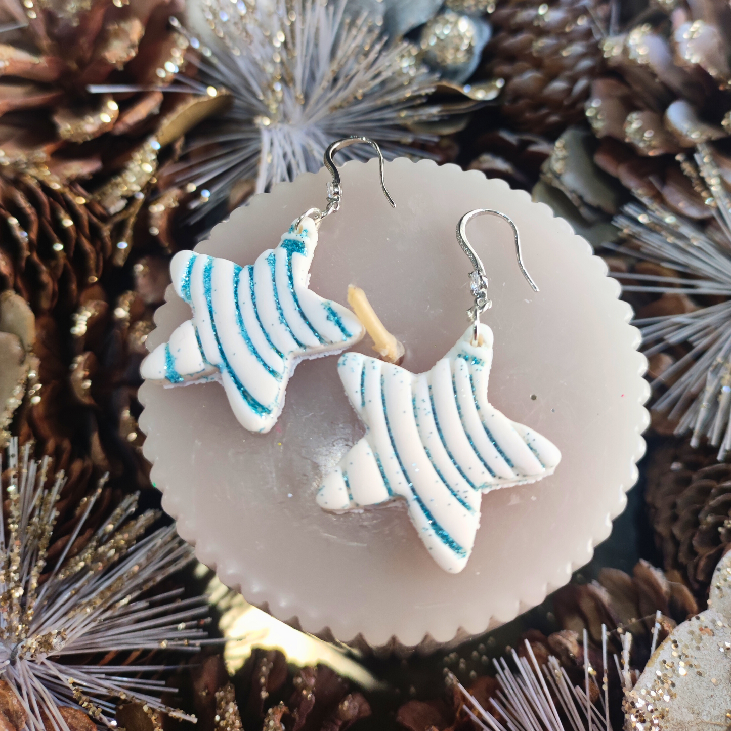 PENDIENTES ESTRELLA DE NAVIDAD