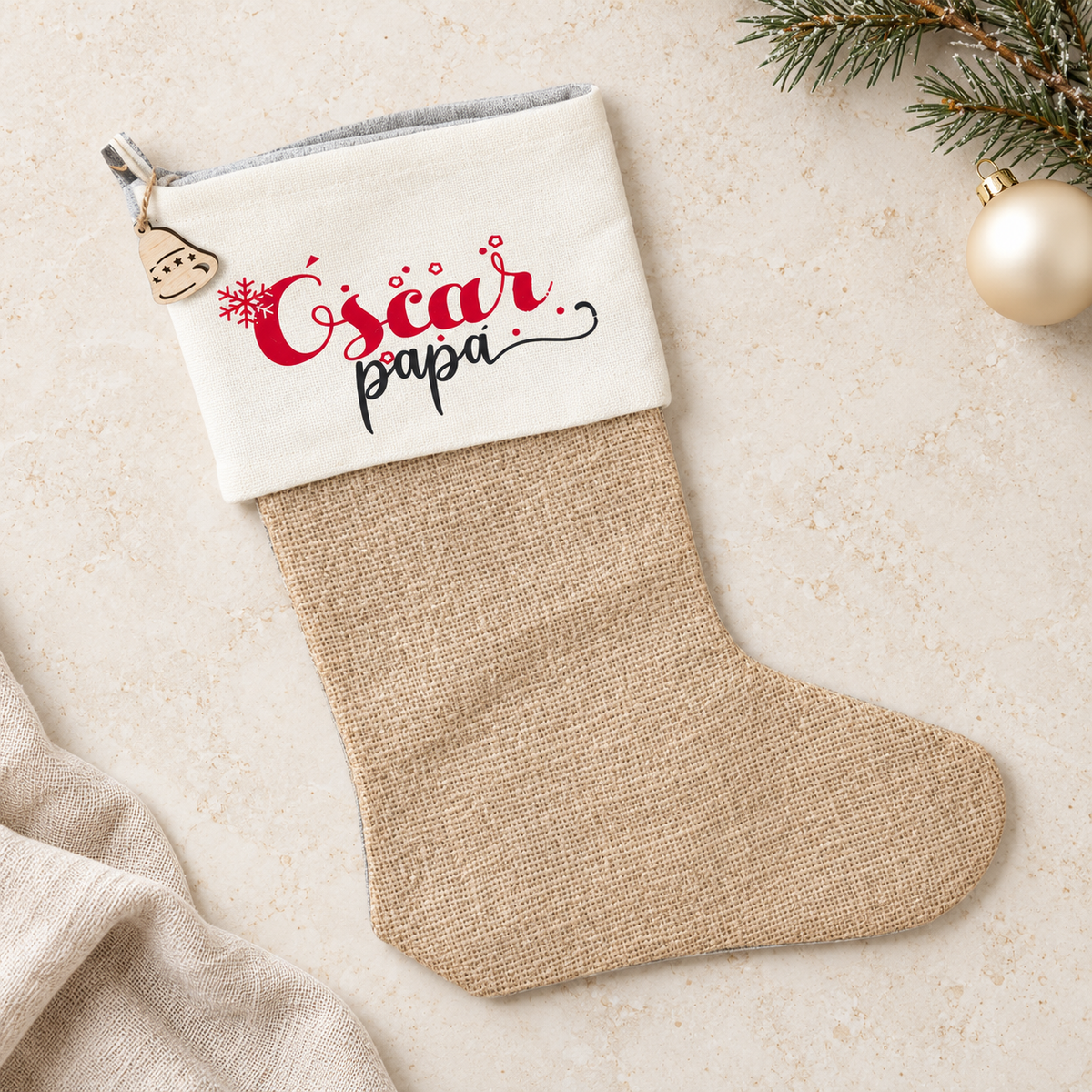 Calcetín Navidad Personalizado nombre