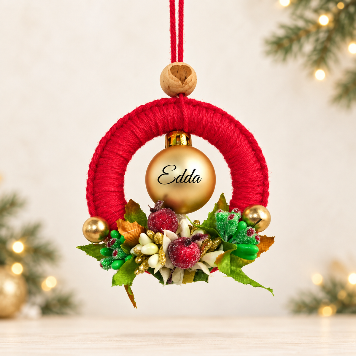 Esfera Roja Personalizada